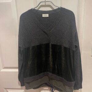 Marcon Charcoal V-Neck Sweater